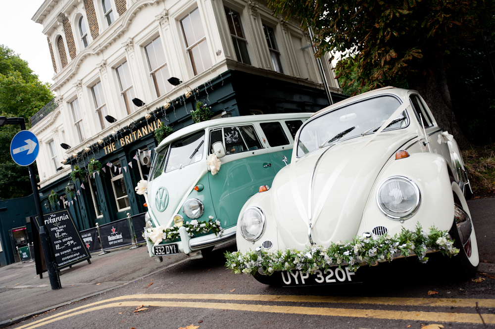 VW wedding car beetle